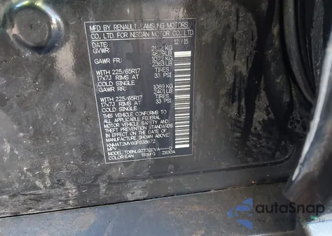 2016 Nissan Rogue Sv from USA, damaged, VIN KNMAT2MV6GP638672